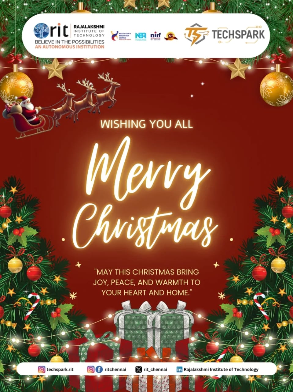 Merry Christmas — TechSpark poster